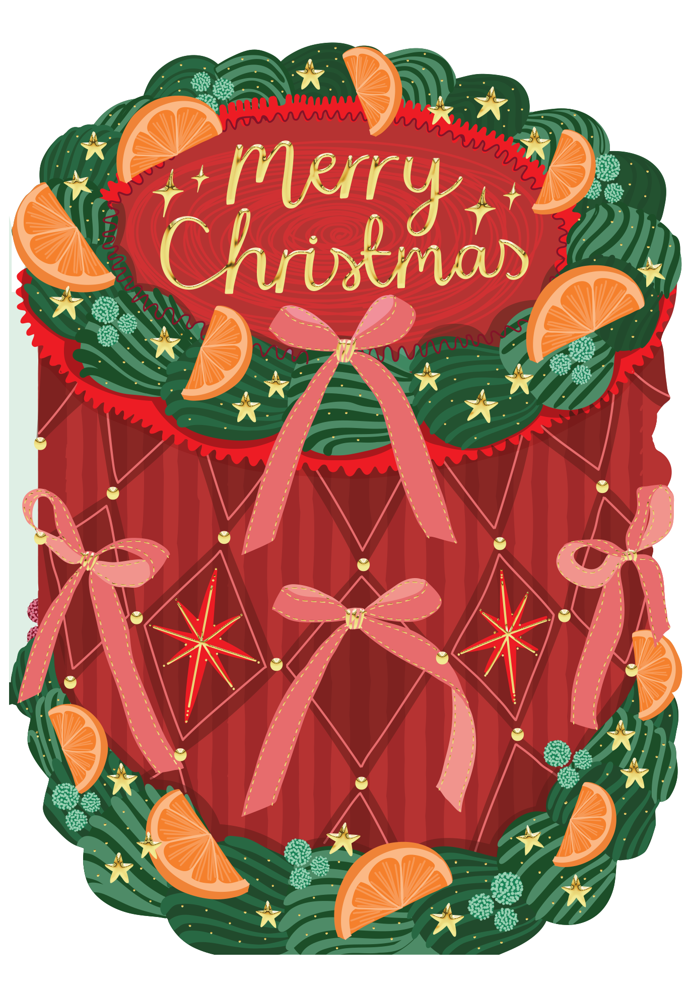 GCA6_CAKE021 - Merry Christmas
