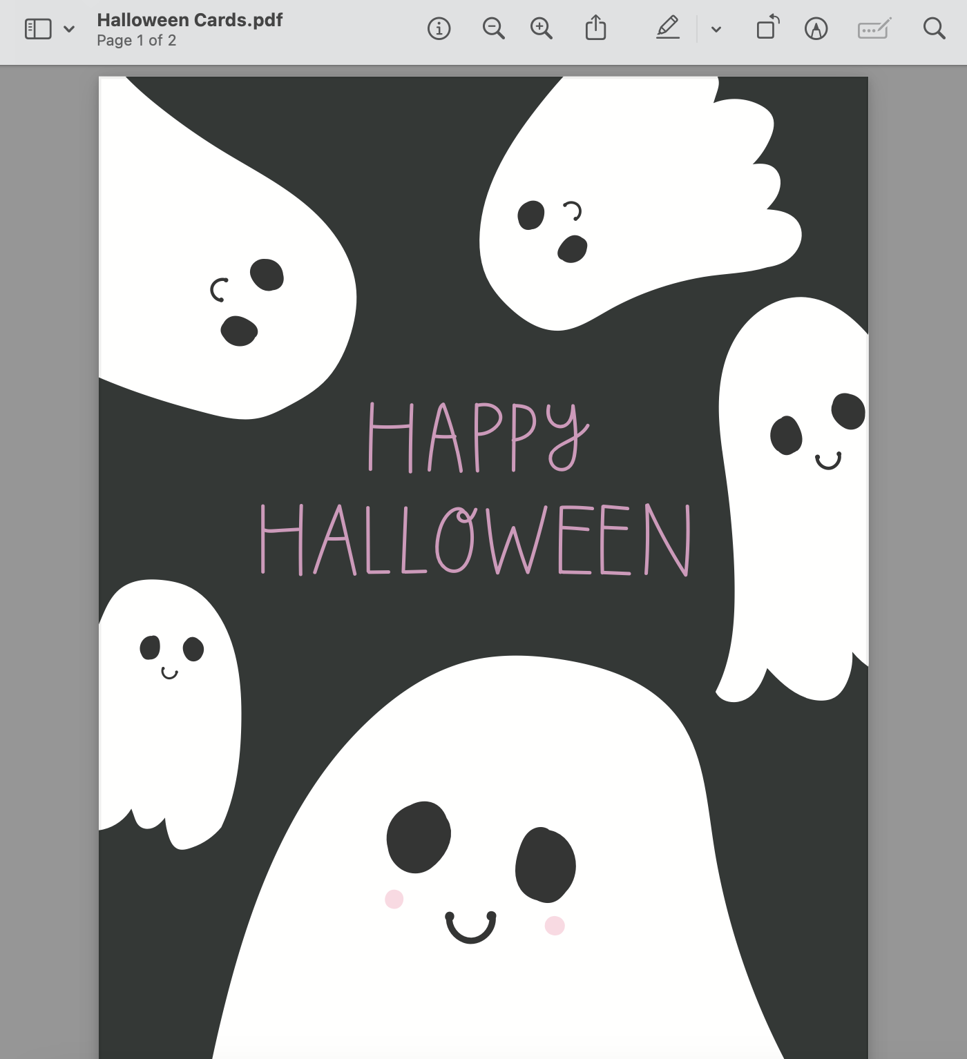 Happy Halloween Greeting Card