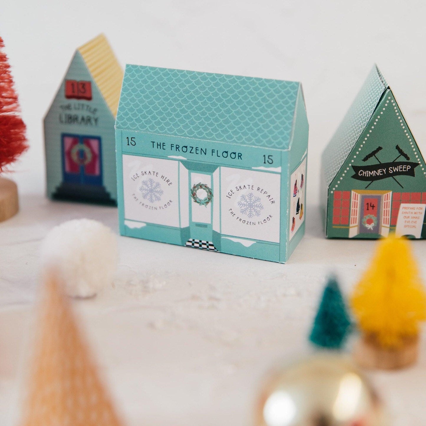 Merry & Bright Christmas Crafty Project DIY Advent Calendar Village