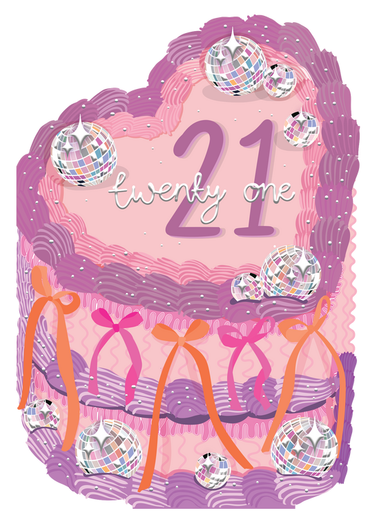 21 - Birthday Cake Greeting Card