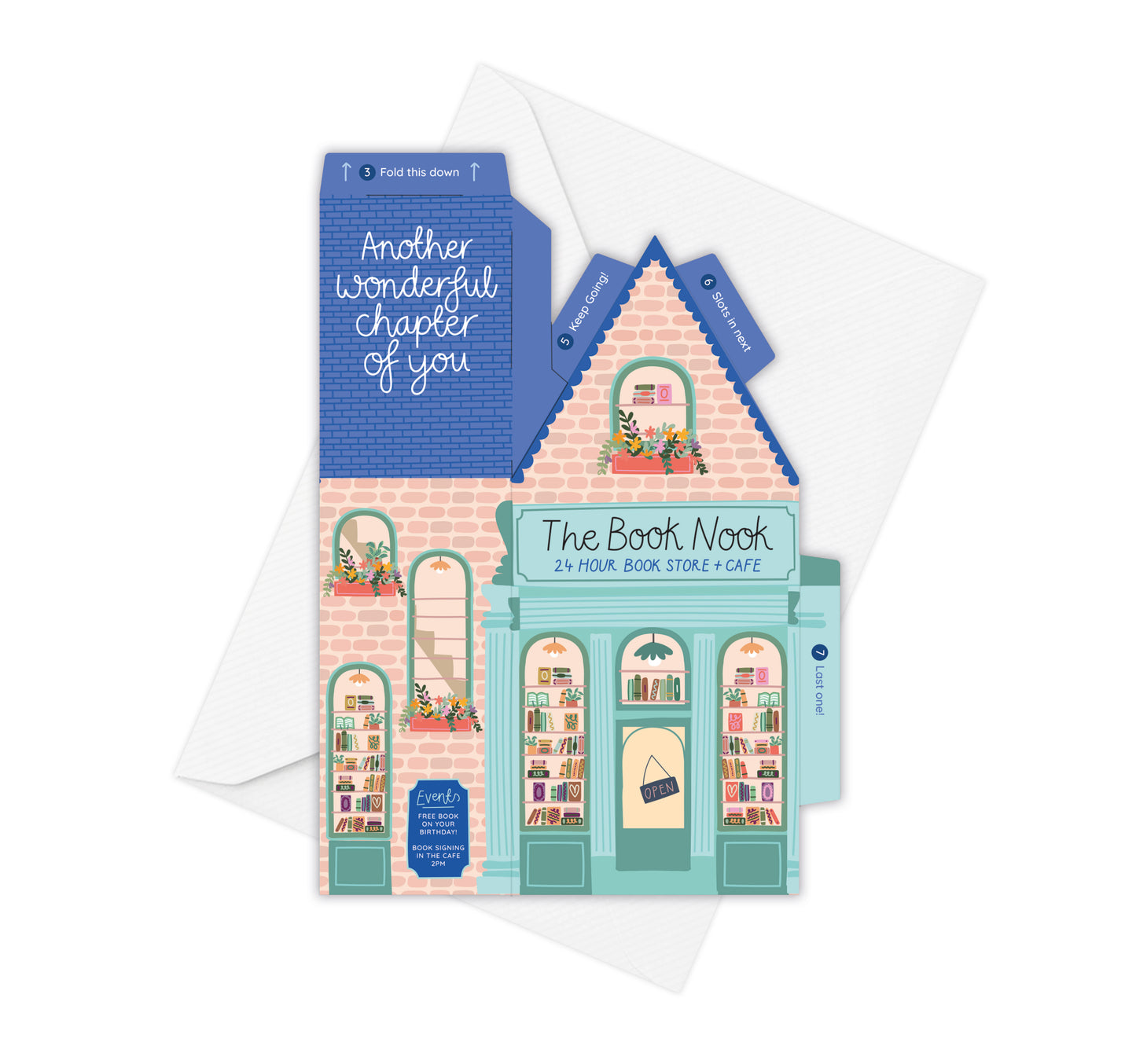 Book Nook Birthday Card – 3D Slot Together Card