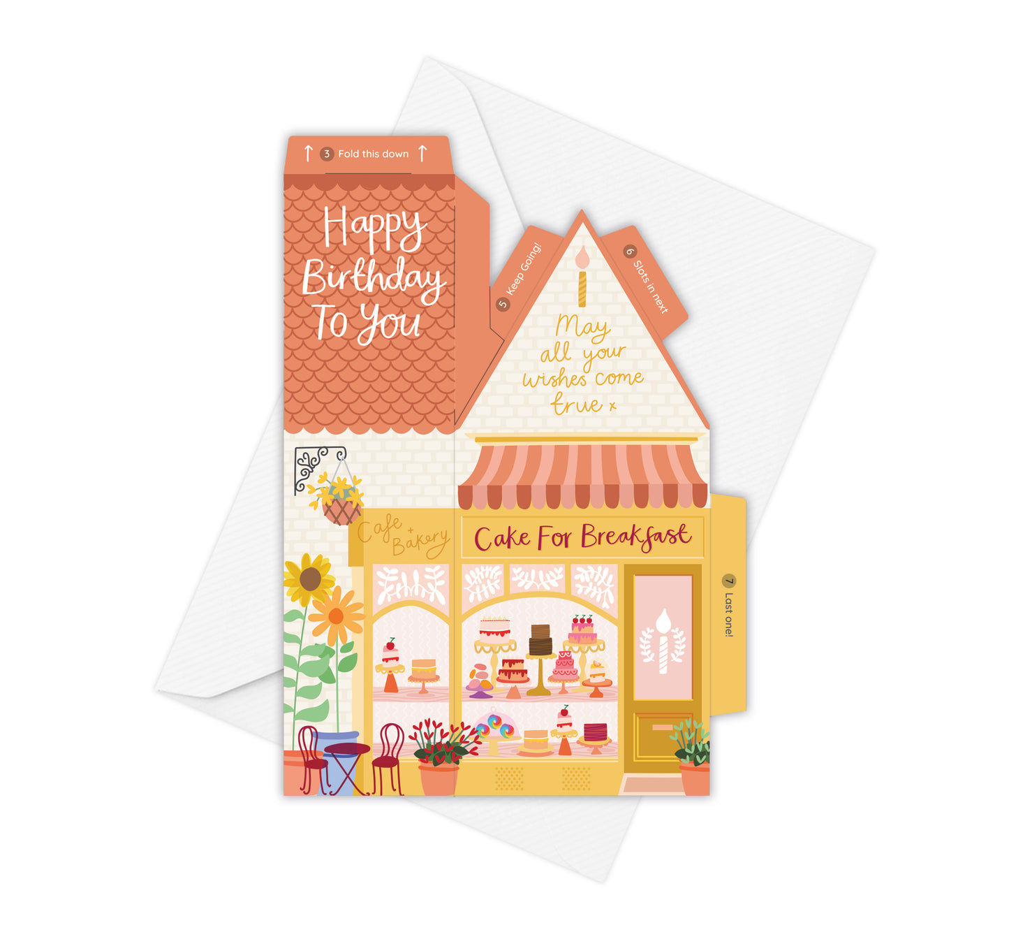Cake for Breakfast Birthday Card – 3D Slot Together Card
