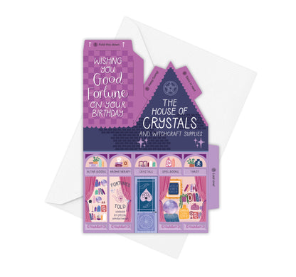 The House of Crystals Birthday Card – 3D Slot Together Card