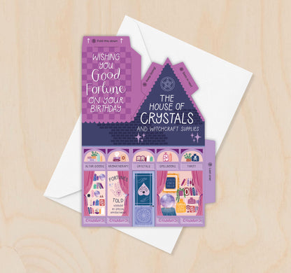 The House of Crystals Birthday Card – 3D Slot Together Card