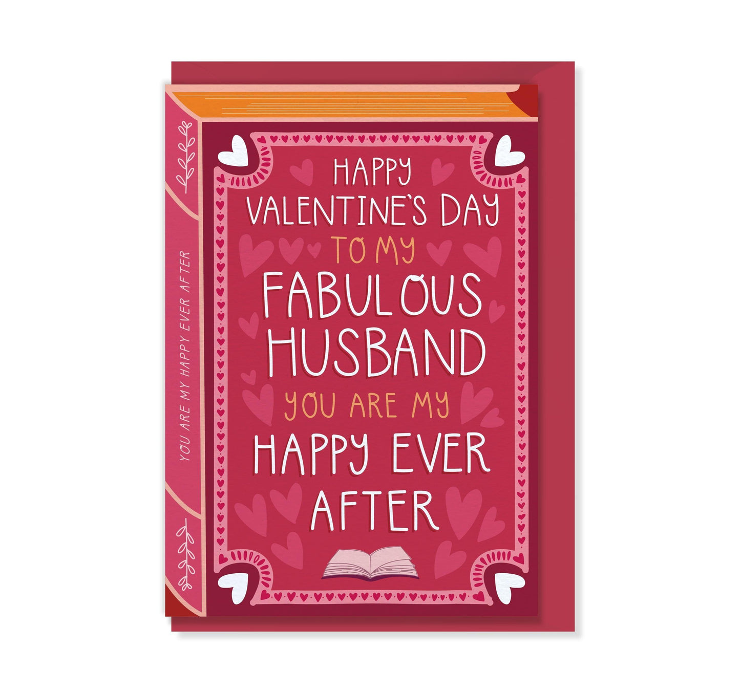 Valentine's Husband - Our Love Story  Book Greeting Card for Husband