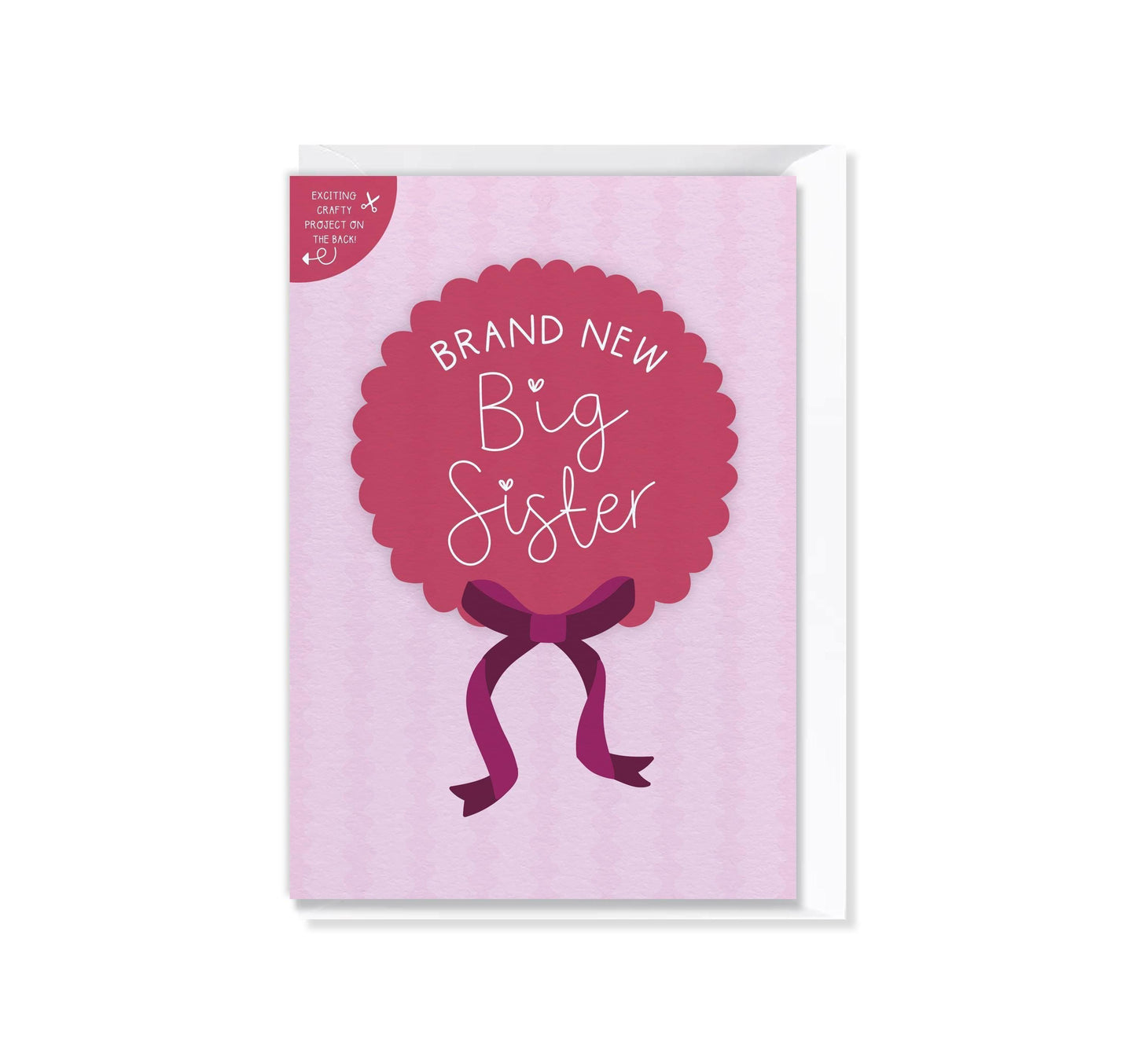 [New Size Now Available] Brand New Big Sister - New Baby Expectant Parents Greeting Card - Baby Shower