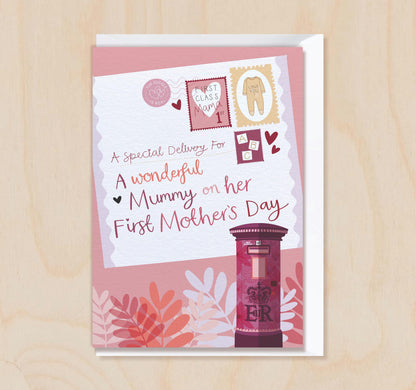 First Mother's Day Card for Mummy with Postbox