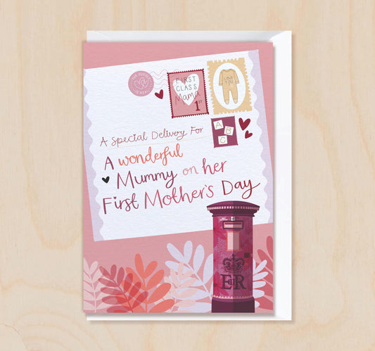 First Mother's Day Card for Mummy with Postbox