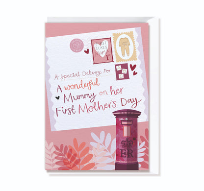 First Mother's Day Card for Mummy with Postbox