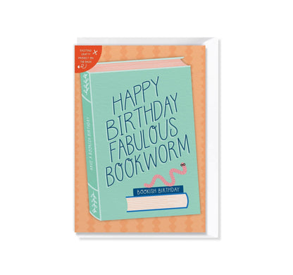 [New Size Now Available] Bookworm Birthday Card with Crafty Project