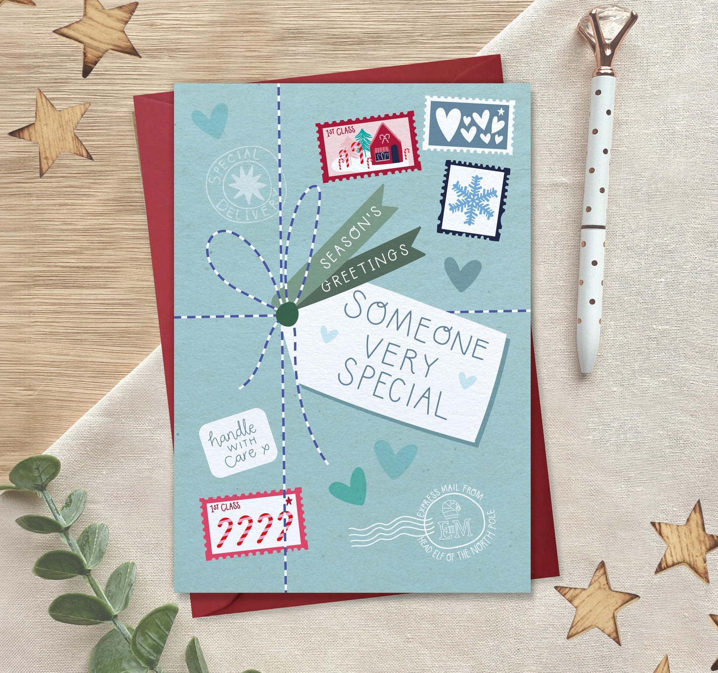 Someone Very Special - Chrismas card for Bestie, Best Friend, Sister, Brother, Mum, Dad, Son, Daughter