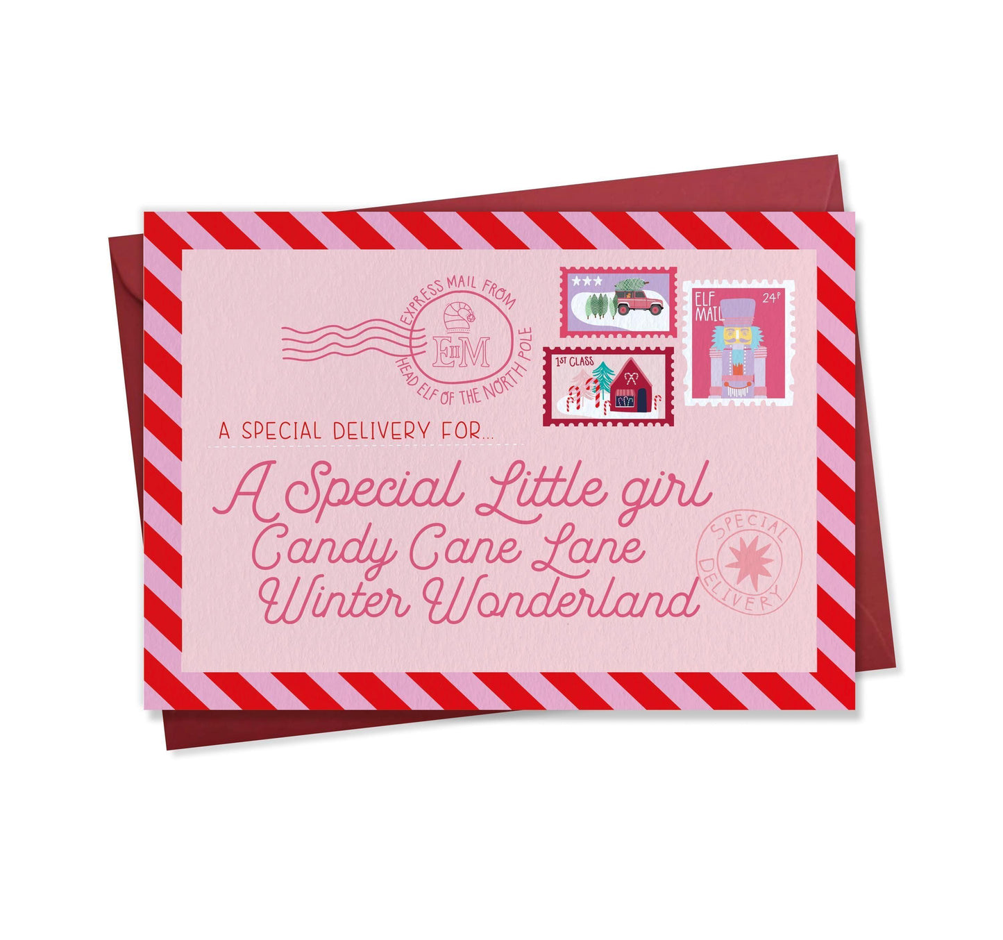 A Special Little Girl - Chrismas card for Daughter, Granddaughter, Great Granddaughter, Niece, Friend