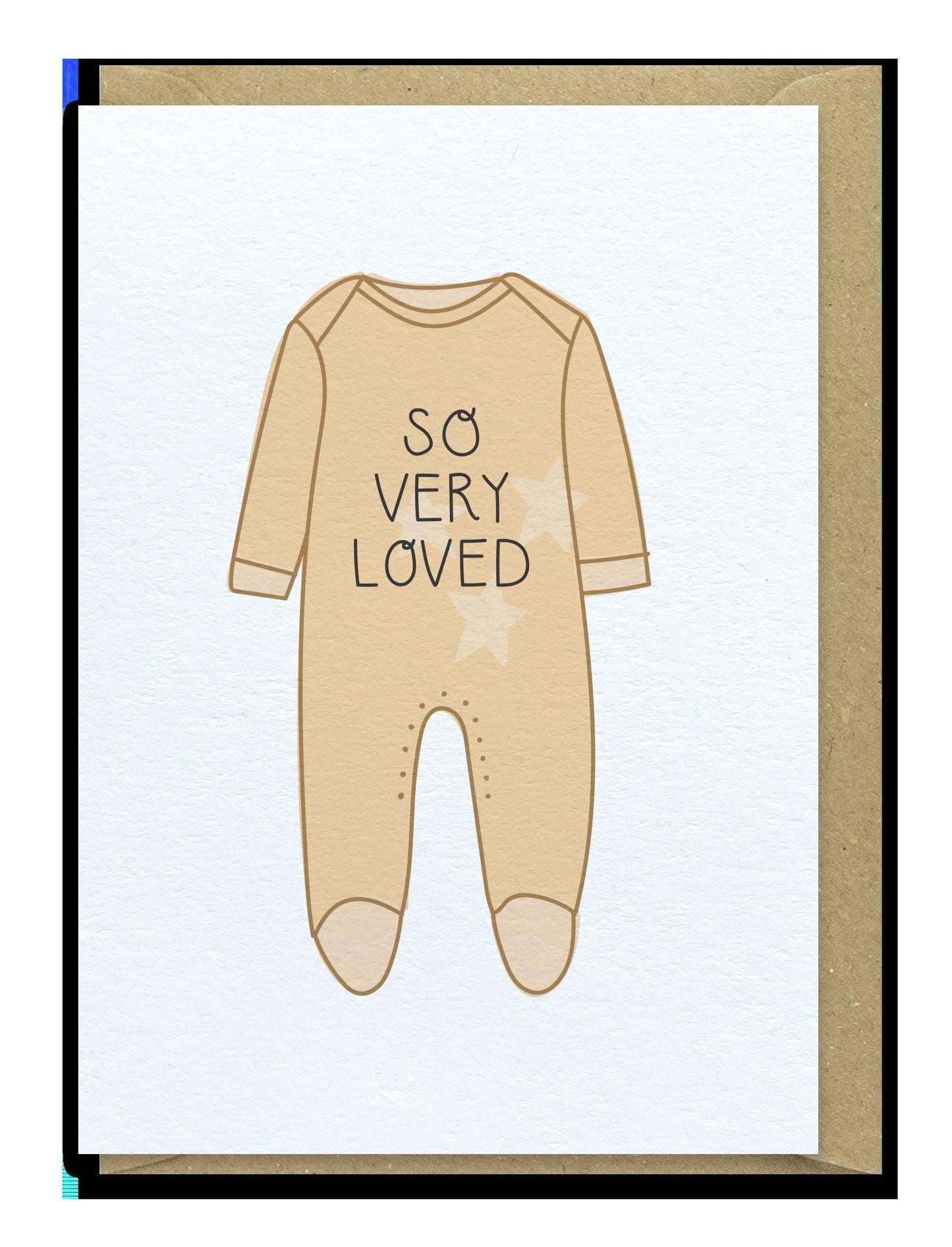 So Very Loved - New Baby Expectant Parents Adoption Greeting Card - Baby Shower