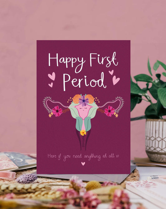 Happy First Period Greeting Card