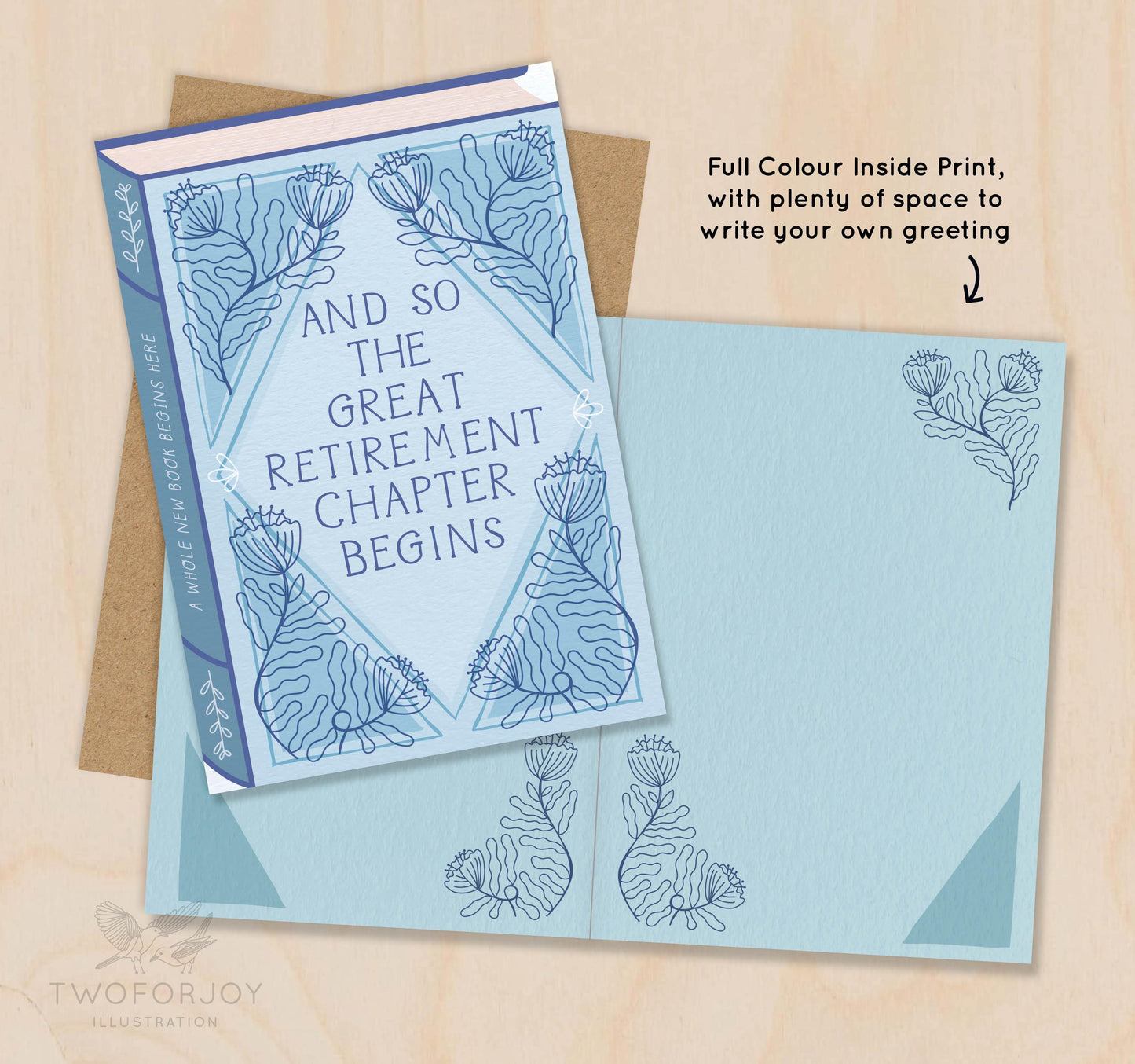 And So the Great Retirement Chapter Begins  Luxury Book Greeting Card