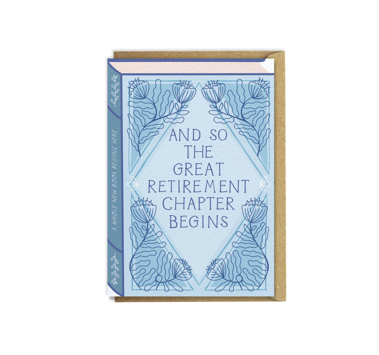And So the Great Retirement Chapter Begins  Luxury Book Greeting Card