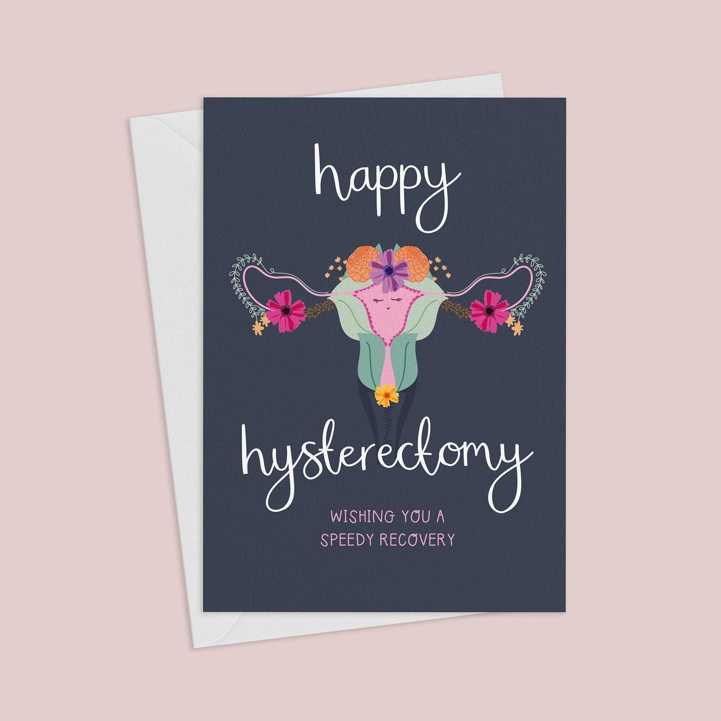 Happy Hysterectomy Card, Get Well Soon Recovery Thinking Of You Greeting Card