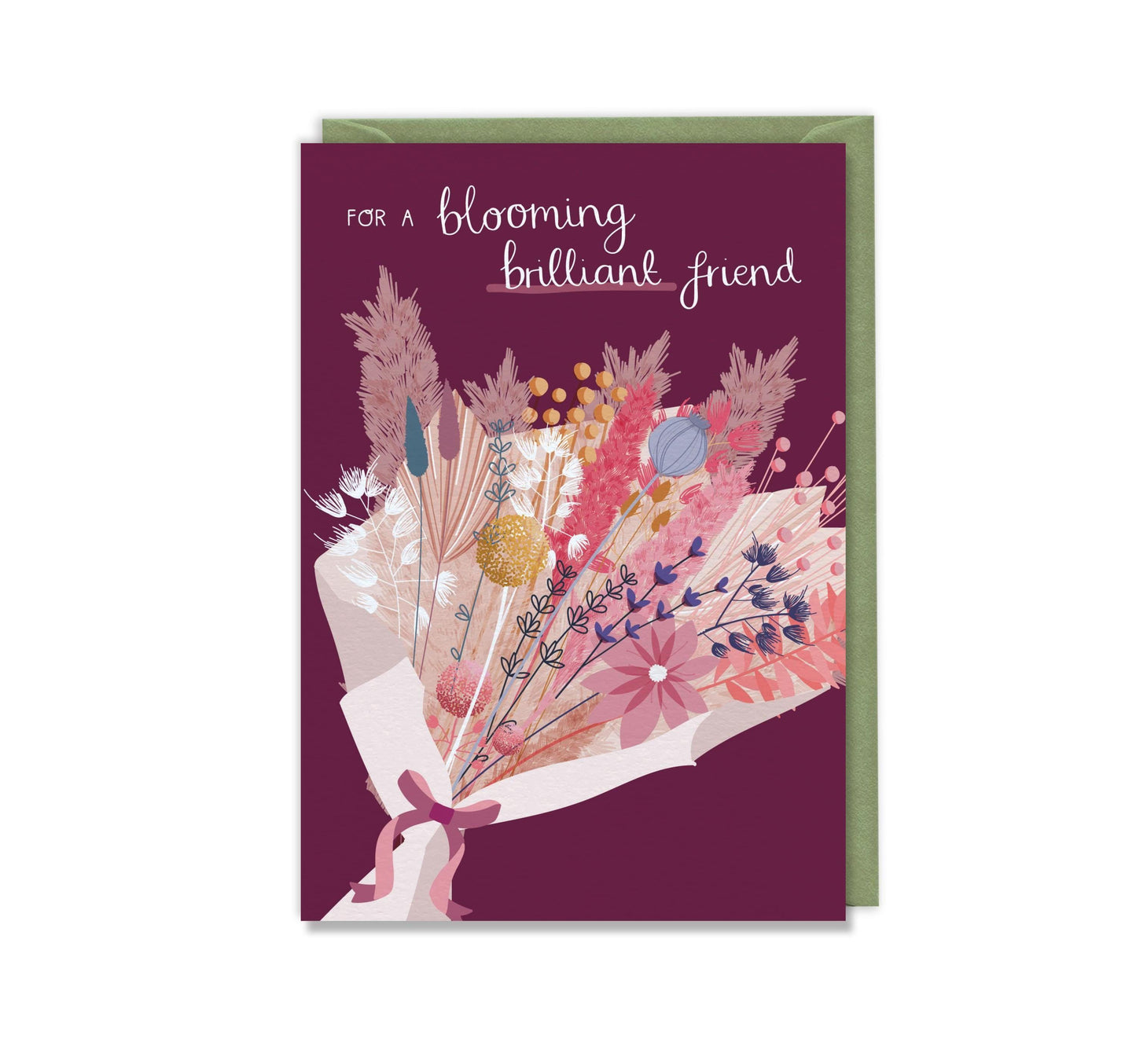 Blooming Brilliant Friend  Luxury Birthday Greeting Card Best Friend