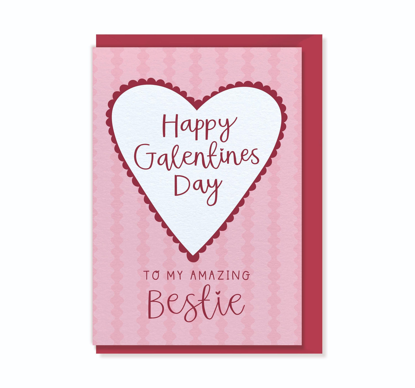 Happy Galentine's Day-  Valentine's Luxury Greeting Card for Best Friend Bestie