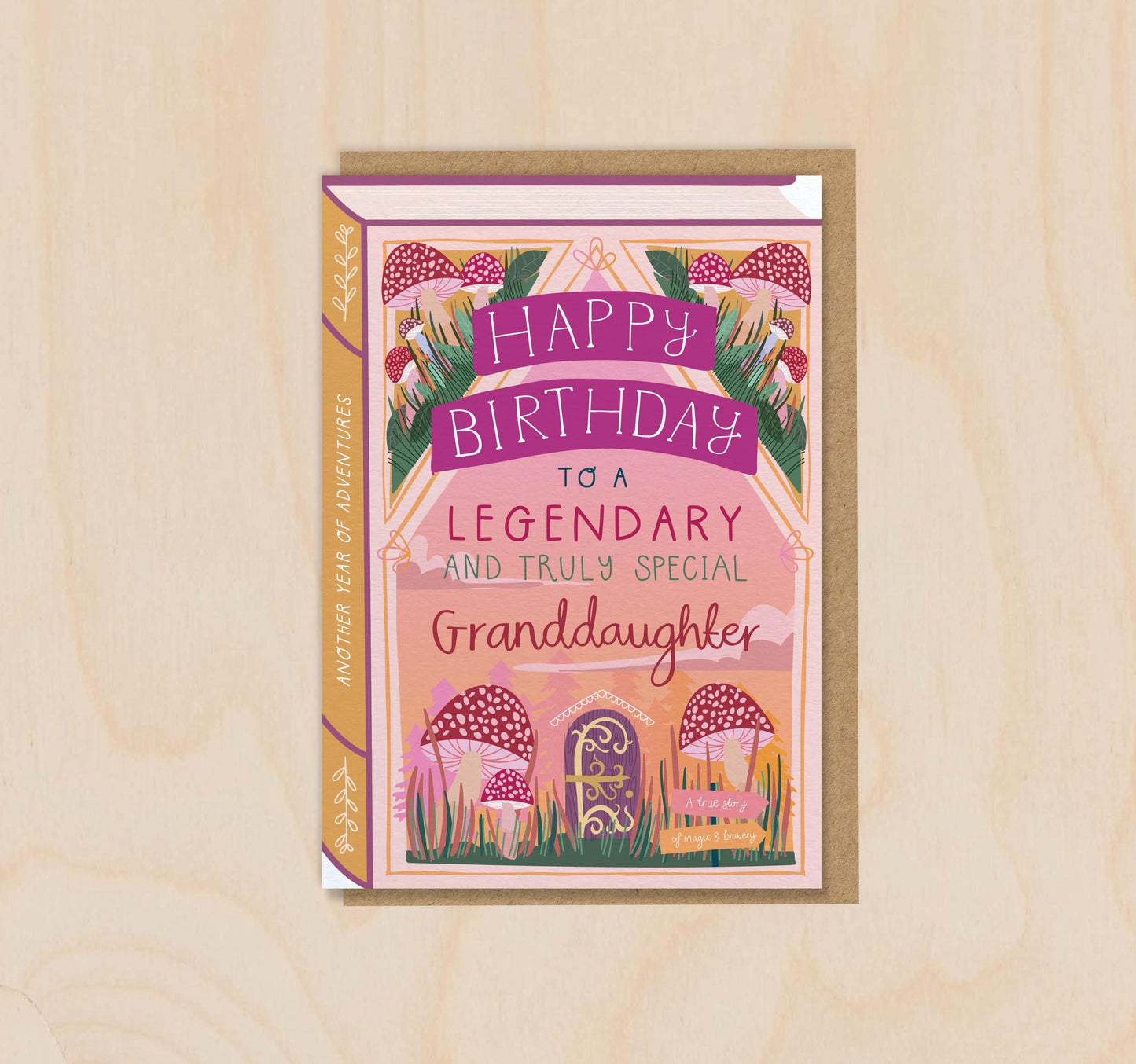 Happy Birthday Legendary Truly Special Granddaughter Luxury Book Birthday Greeting Card