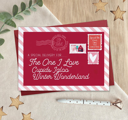 To The One I Love - Chrismas card for Partner, Husband, Wife, Boyfriend, Girlfriend