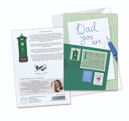 Dad, You Are First Class - Father's Day Card with Postbox