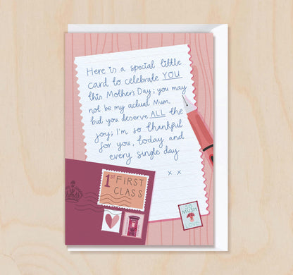 Like a Mum - Mother's Day Card Thankful with Postbox