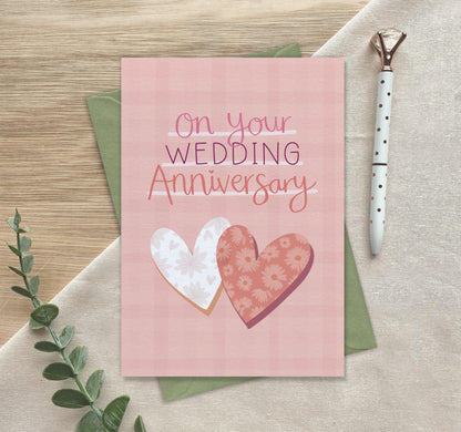 On Your Wedding Anniversary   Luxury Anniversary Congratulations Greeting Card