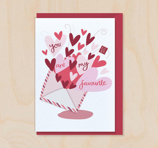 You Are My Favourite - Valentine's Luxury Greeting Card