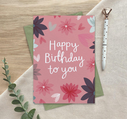 Happy Birthday to You  Luxury Birthday Greeting Card for Friend, Sister, Daughter, Niece