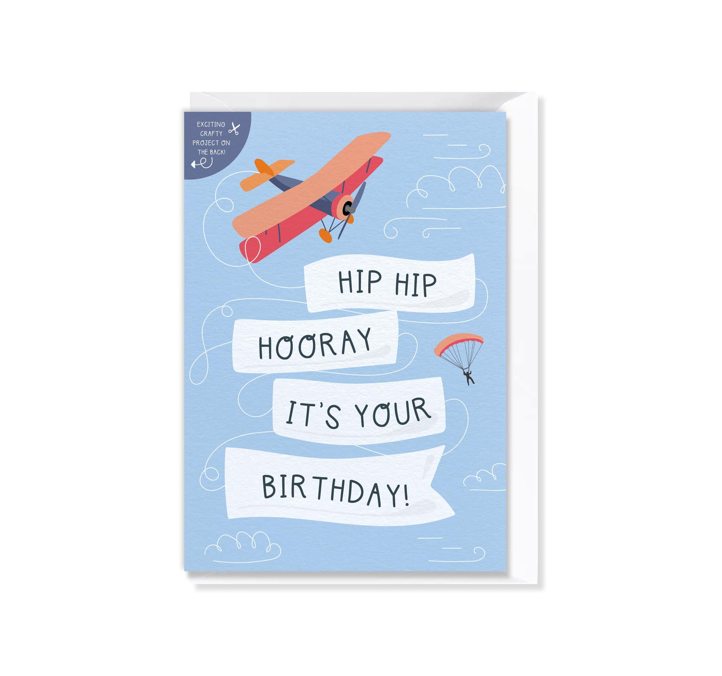 Aeroplane Birthday Card with Crafty Cut Out Activity[New Size Now Available]