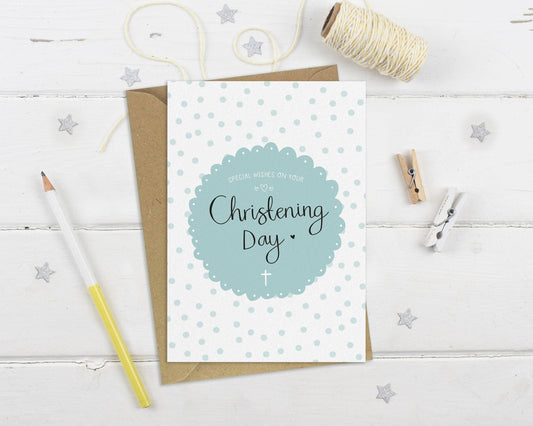 Christening Luxury Greeting Card - Baptism Confirmation Naming Day Goddaughter Godson