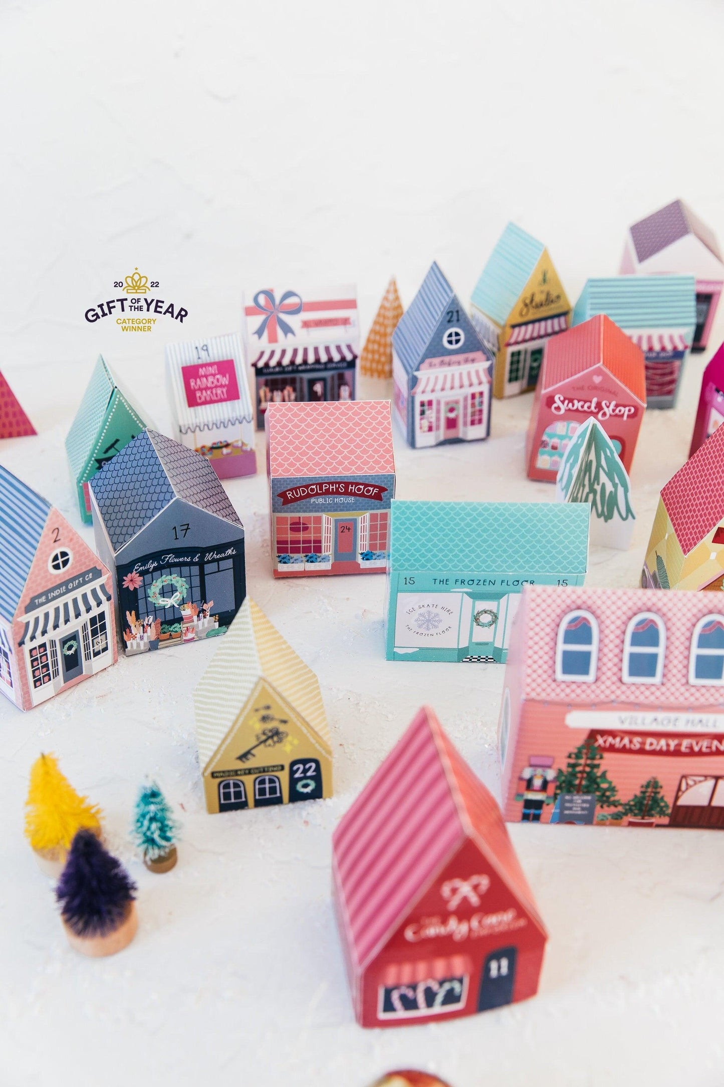 Merry & Bright Christmas Crafty Project DIY Advent Calendar Village
