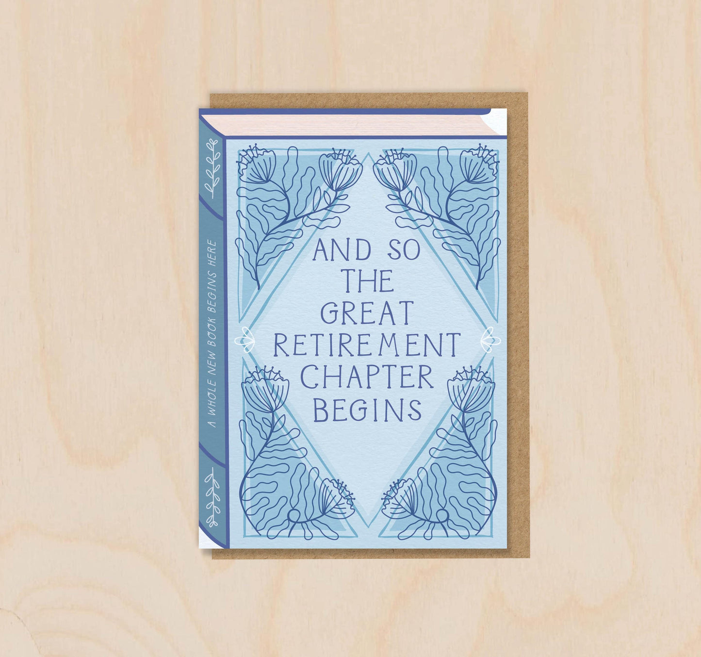 And So the Great Retirement Chapter Begins  Luxury Book Greeting Card