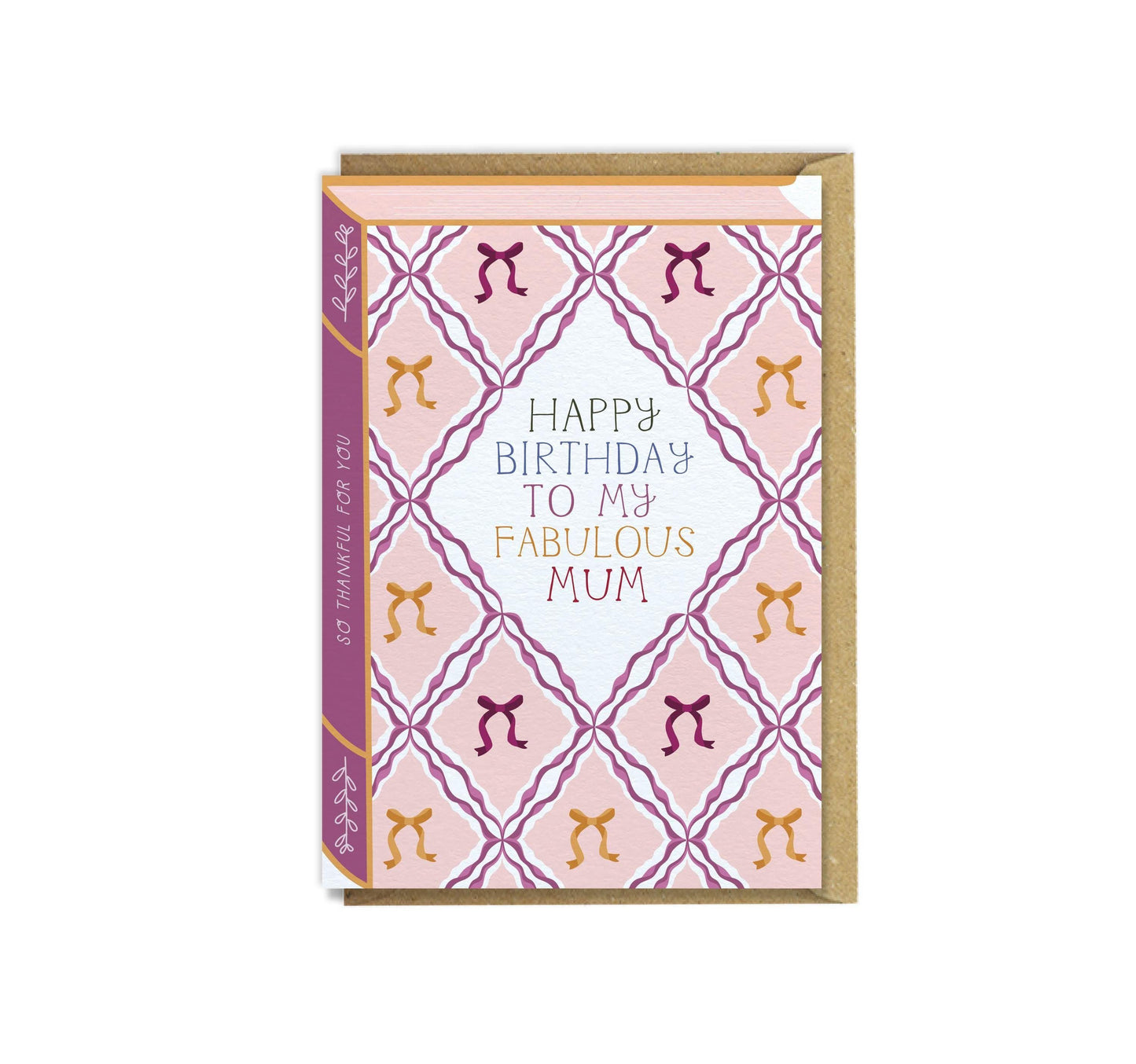 Happy Birthday to my Fabulous Mum  Luxury Book Birthday Greeting Card
