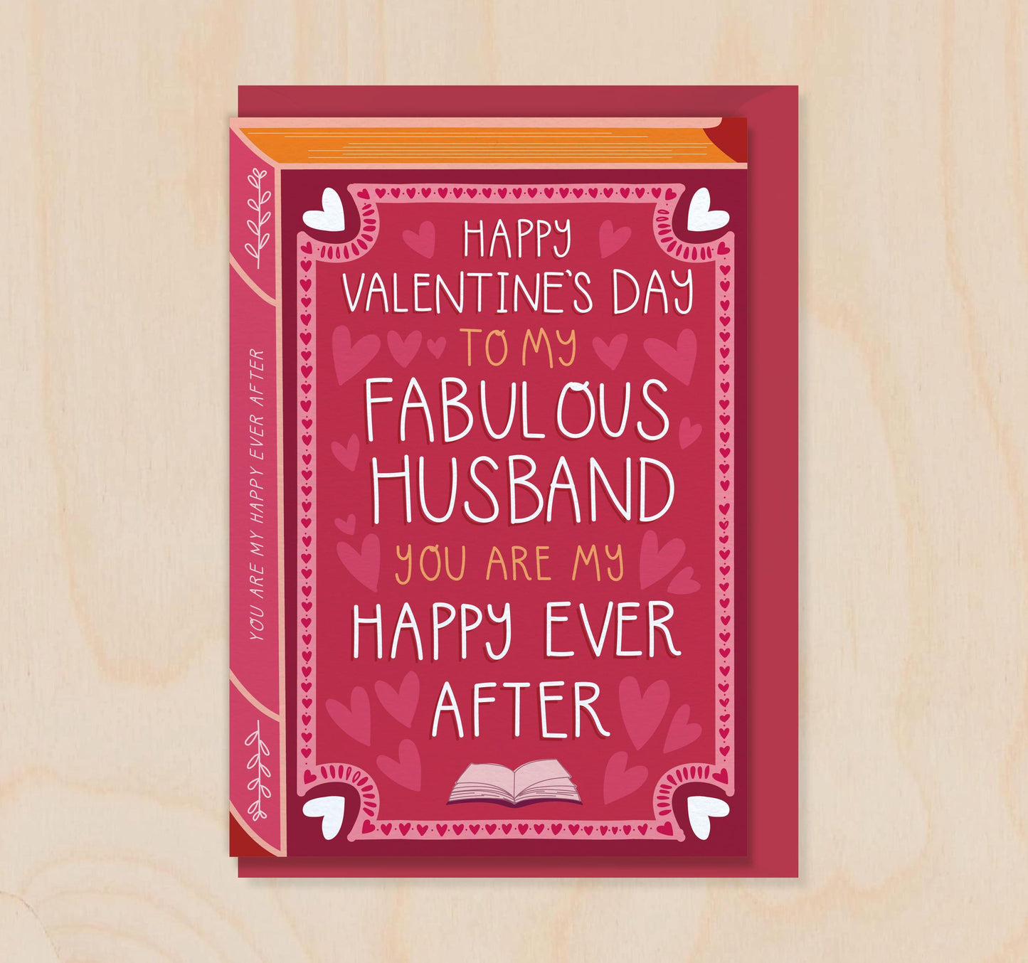 Valentine's Husband - Our Love Story  Book Greeting Card for Husband