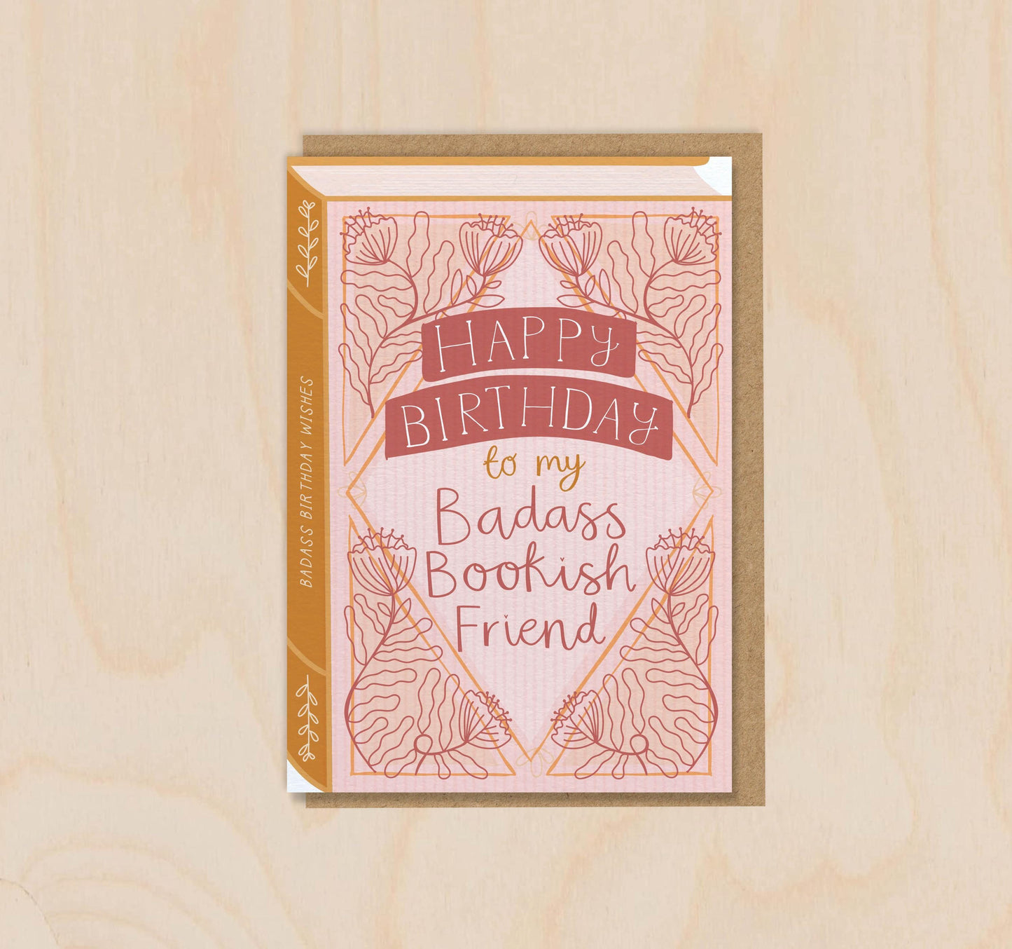 Happy Birthday to My Badass Bookish Friend  Luxury Book Greeting Card