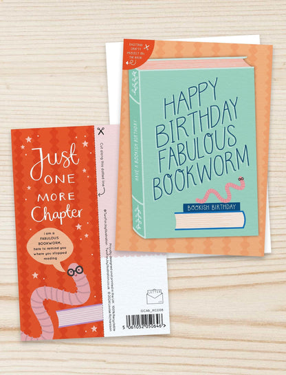 [New Size Now Available] Bookworm Birthday Card with Crafty Project