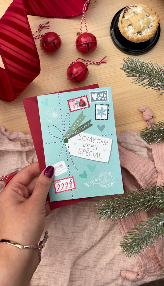 Someone Very Special - Chrismas card for Bestie, Best Friend, Sister, Brother, Mum, Dad, Son, Daughter