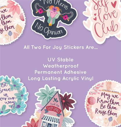 Motivational Don't Compare - Vinyl Sticker Waterproof Laptop Water Bottle Sticker