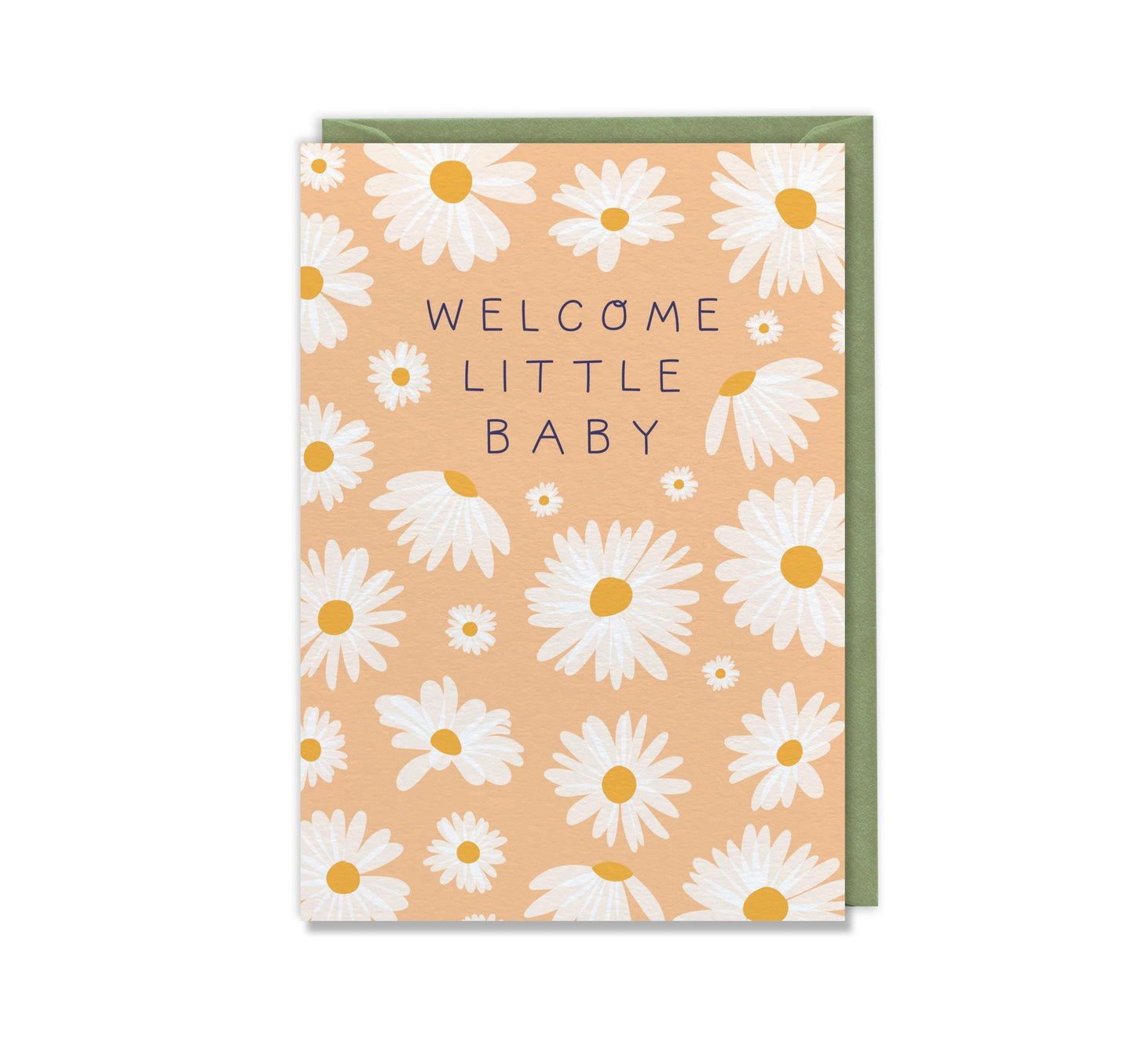 Welcome Little Baby  Luxury Gender Neutral Greeting Card Baby Shower, Girl, Boy