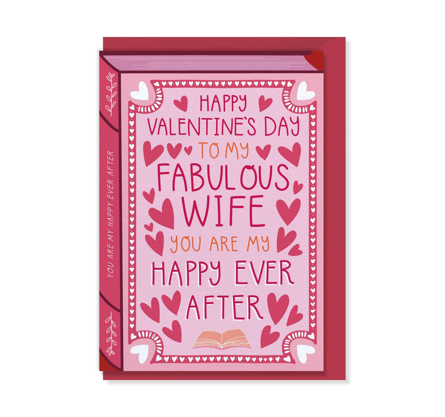Valentine's Wife - Our Love Story  Book Greeting Card for Wife