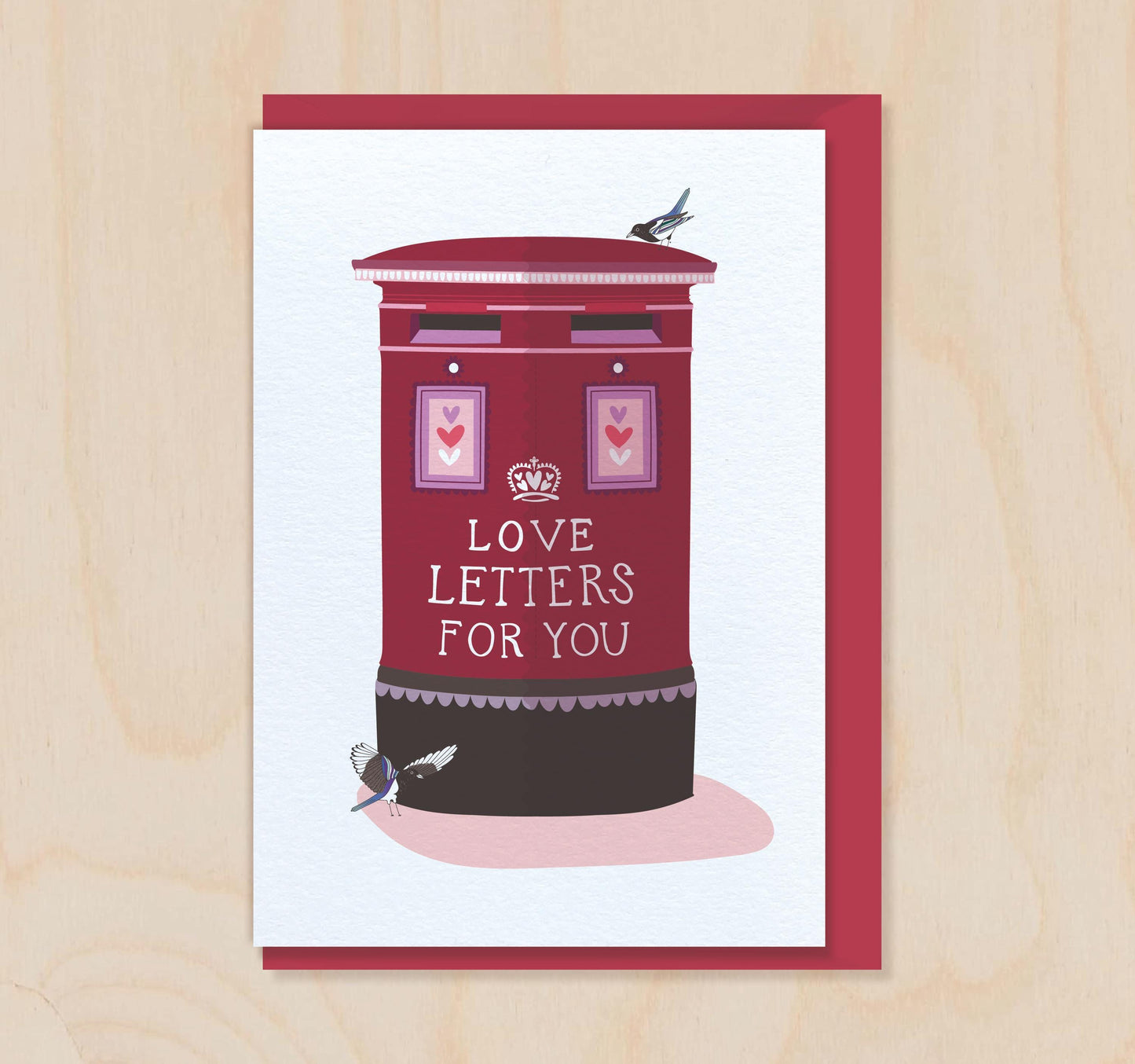 Love Letters for You - Postbox Valentine's Luxury Greeting Card for Husband Wife