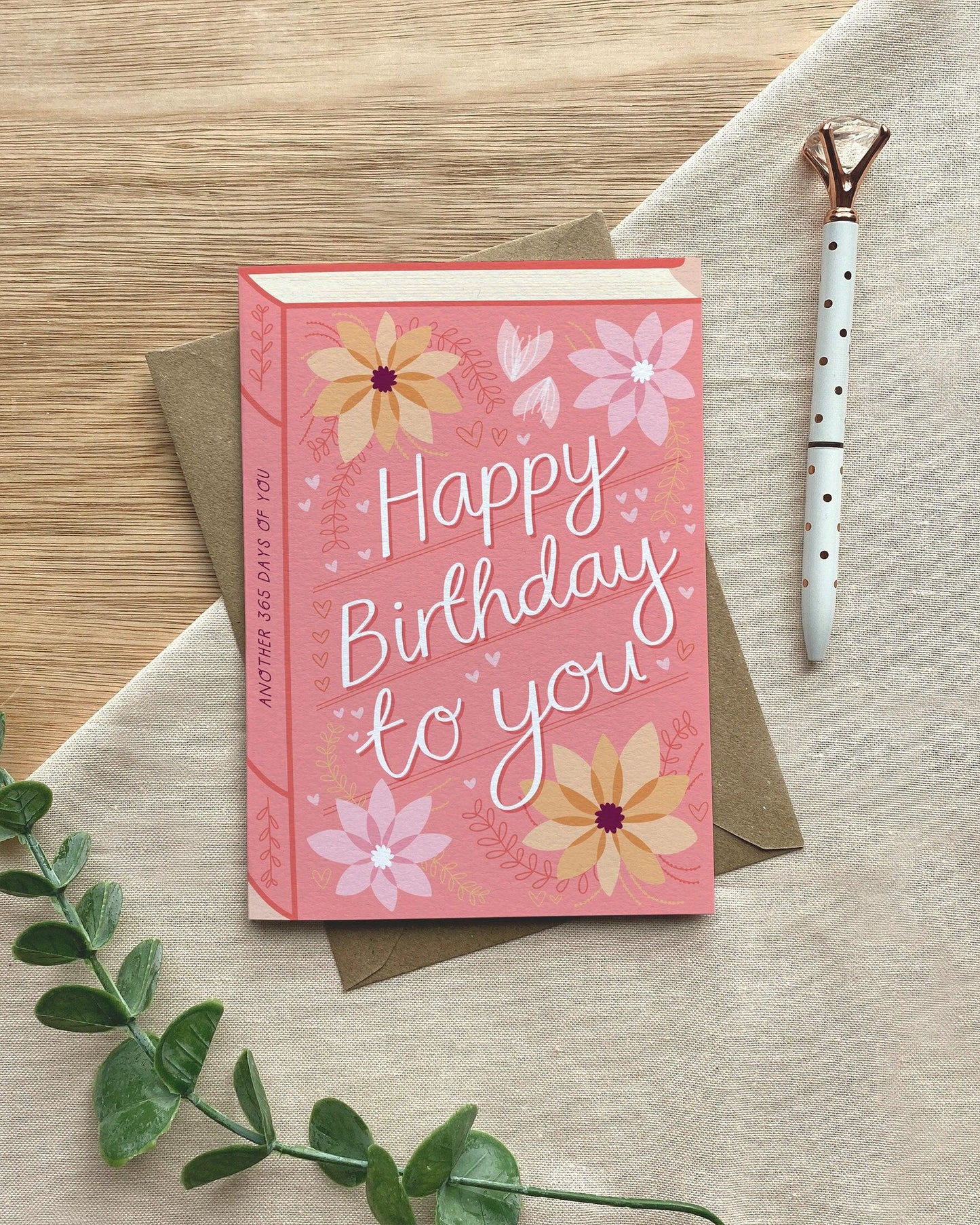Happy Birthday To You  Luxury Book Greeting Card