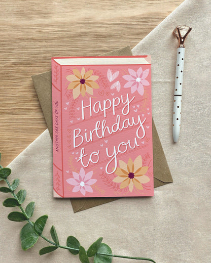 Happy Birthday To You  Luxury Book Greeting Card