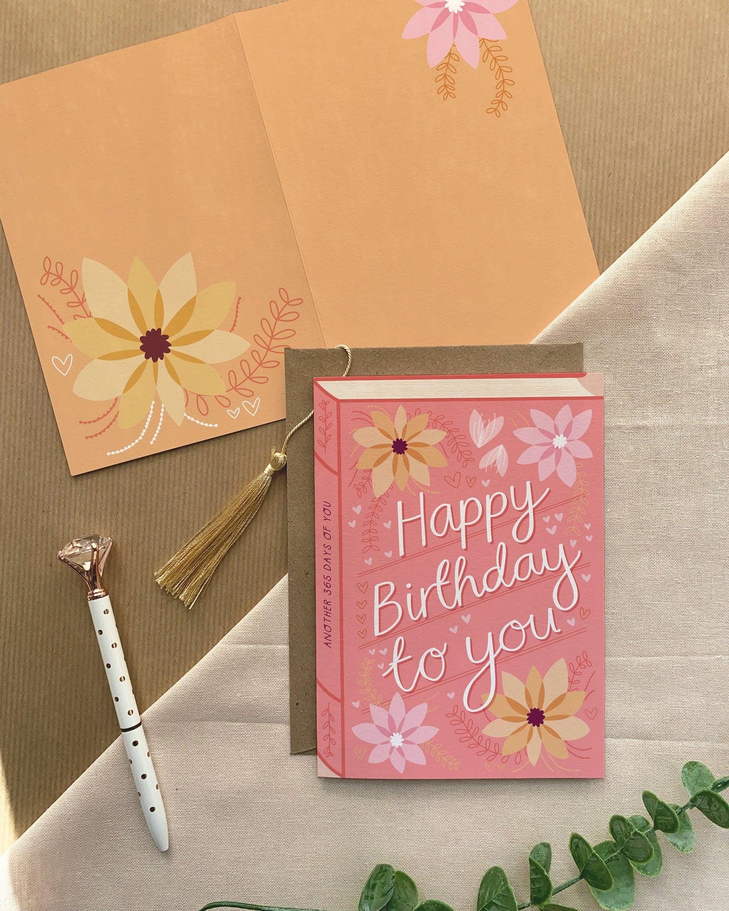 Happy Birthday To You  Luxury Book Greeting Card