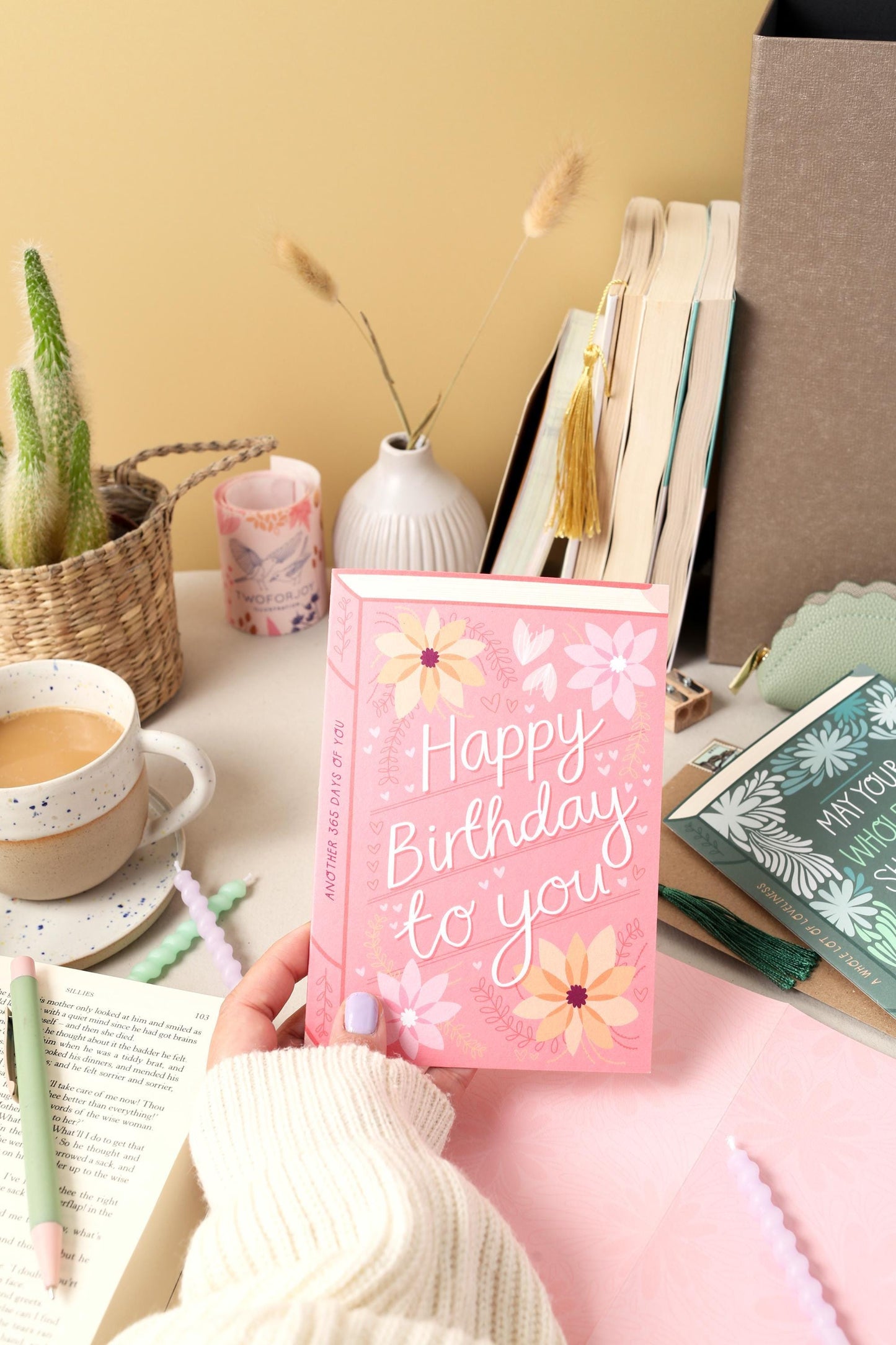 Happy Birthday To You  Luxury Book Greeting Card