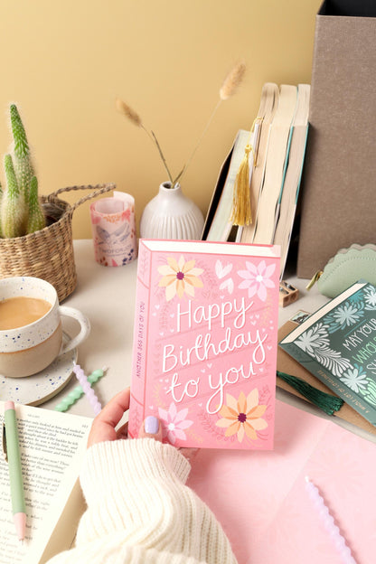 Happy Birthday To You  Luxury Book Greeting Card