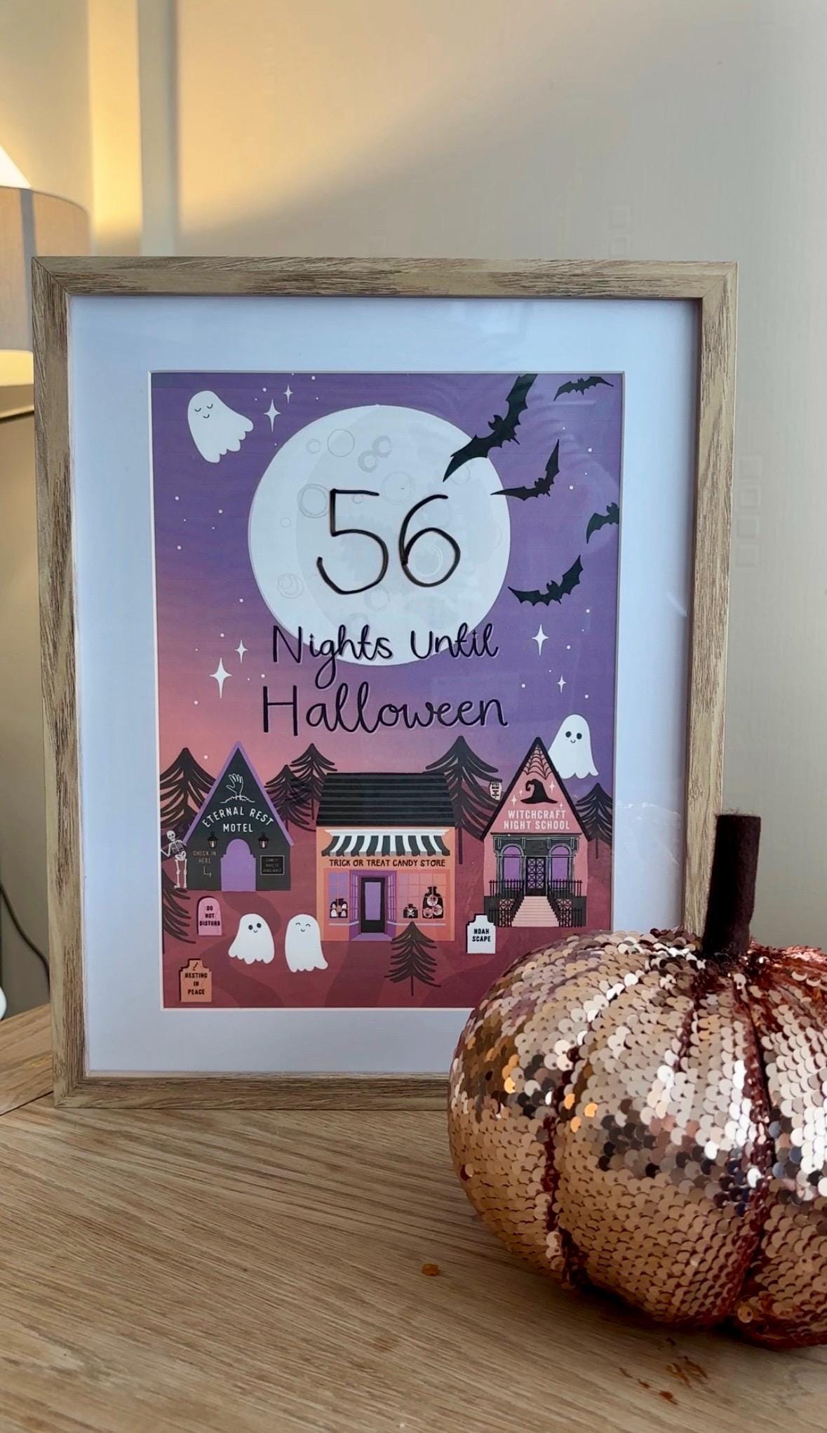 Nights Until Halloween - Countdown A4 Art Print
