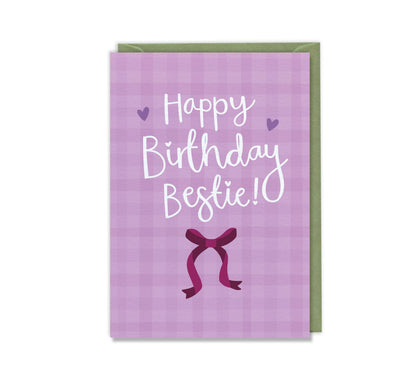Happy Birthday Bestie  Luxury Birthday Greeting Card Best Friend